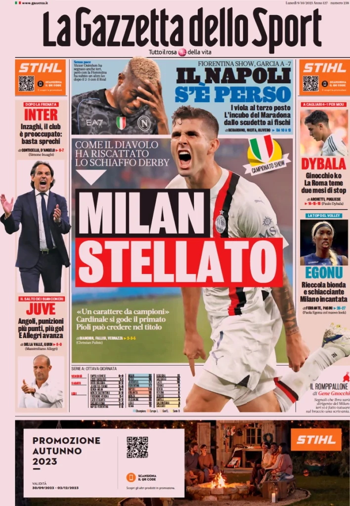 La Gazzetta dello Sport 09-10-2023