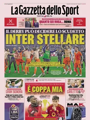 Prima pagina La Gazzetta dello Sport (9 aprile 2024)