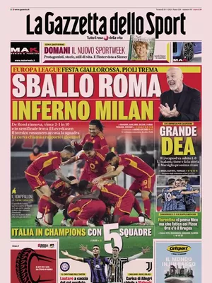 Prima pagina La Gazzetta dello Sport (19 aprile 2024)