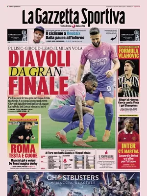 Prima pagina La Gazzetta dello Sport (7 aprile 2024)