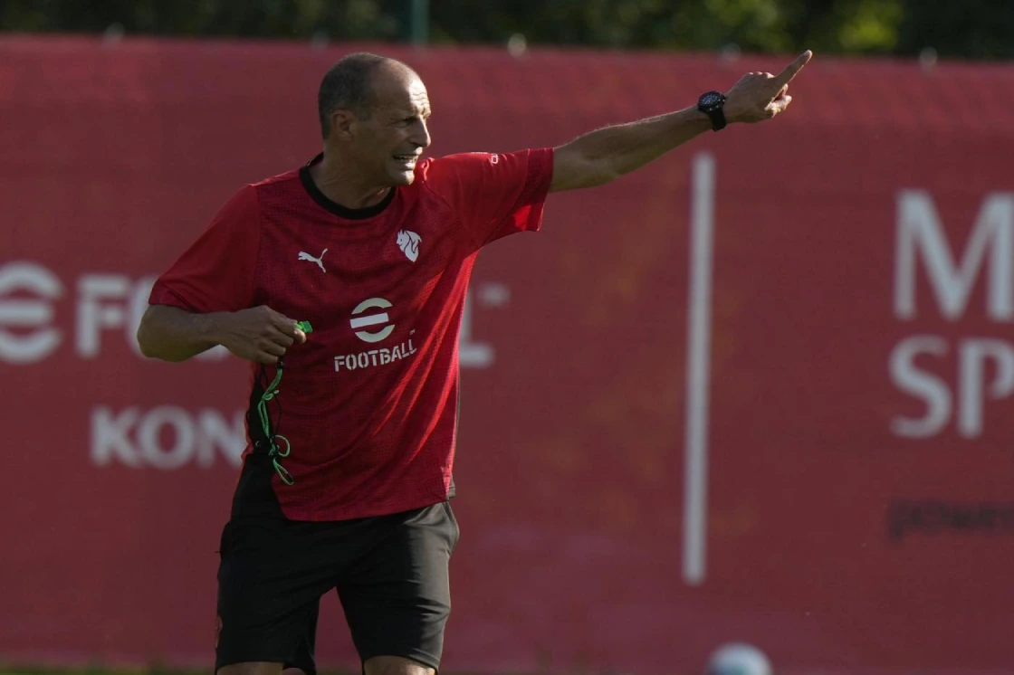 Massimiliano Allegri conferenza stampa Milan Arsenal