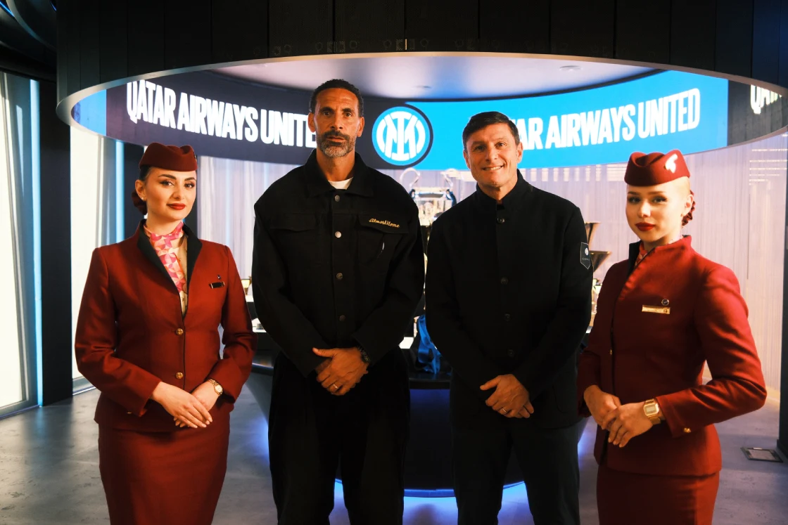 Inter Qatar Airways inclusione progetto Rio Ferdinand Real Eyes Sport
